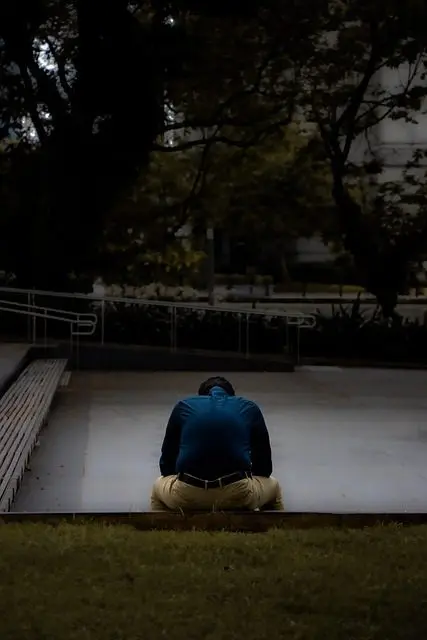 Man in stress and pain